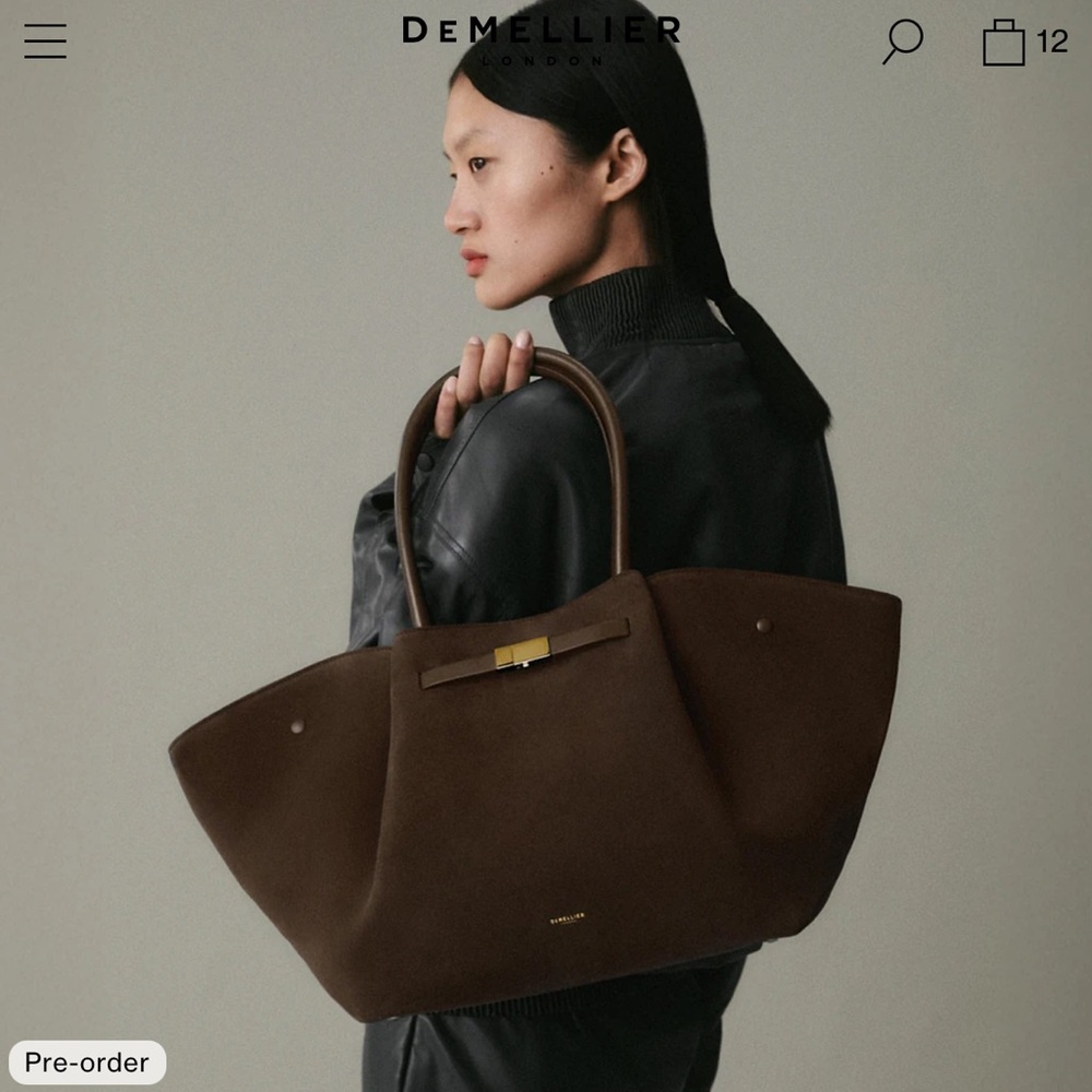 DeMellier Mocha Suede The New York Bag